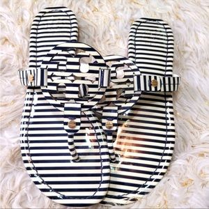 Tory Burch Miller Sandals - white/navy 💕
